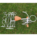 Bicicleta Decorativa de Ferro Rústica Branca