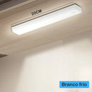 Kit 2 Smart Luminária Inteligente Ultra LED com sensor de movimento sem fio e Recarregável USB fino barra 10/20/30/50cm