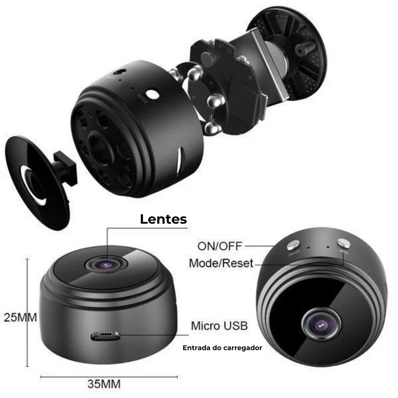 Mini Câmera HD MicroVision - Compre 1, Leve 2