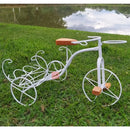 Bicicleta Decorativa de Ferro Rústica Branca