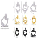 Trio de Estátuas Nórdicas Abstratas