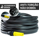 Mangueira Antitorção 50M Resistente e Reforçada Preta para Jardim