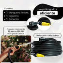 Mangueira Antitorção 50M Resistente e Reforçada Preta para Jardim