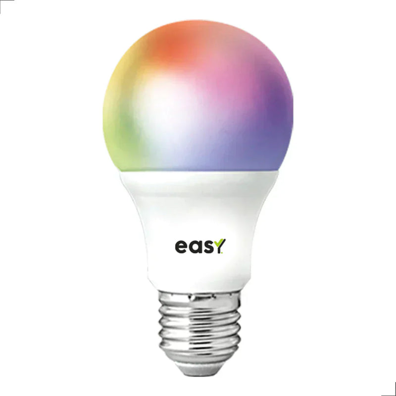 Kit 5 Lampadas Led Smart RGB Colorida Bivolt E27 - Easy